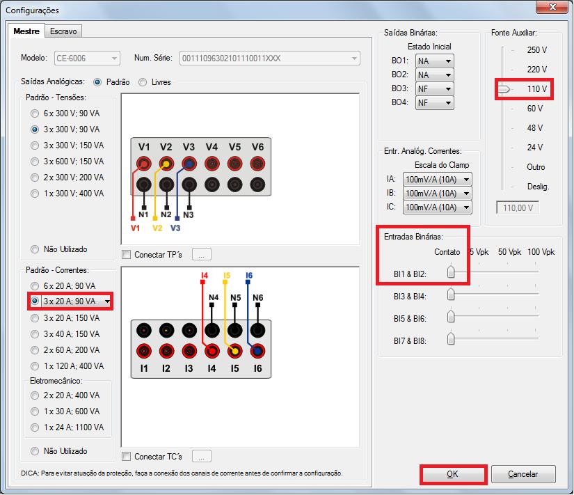 6. Configurações de Hardware No menu Início clique no botão Config Hrd.