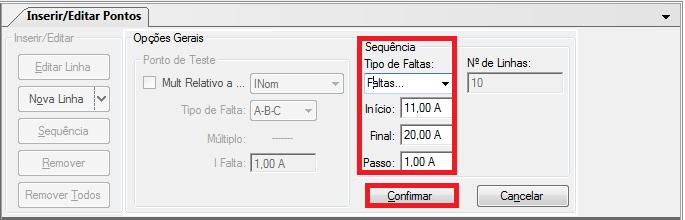 correntes superiores a 15,00A.