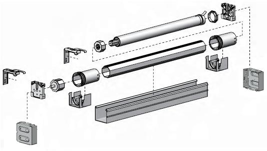 Romana Motorizada Large 4 8 10 10 3 5 7 5 6 9 8 6 2 9 1 TUBO ALUM. CRUDE OCTOGONAL LISO 40mm P/ MOTORIZACAO 008.200.014.40.00 40 mm 6 m 2 PERFIL SUP. LISO 009.000.COR.00.07 58 x 50mm Aço 5 m 008.