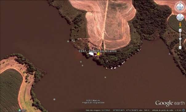 17 Figura 24 - Imagem de satélite EEAT Santo Rizzo e Centro Constatações: Estação elevatória de água tratada a partir do tanque de contato da ETA Pirapitinguí para abastecimento dos bairros Centro e