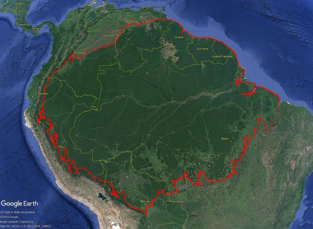 ÁREA DE ESTUDO Intercessão entre o Sul da Bacia Amazônica e o