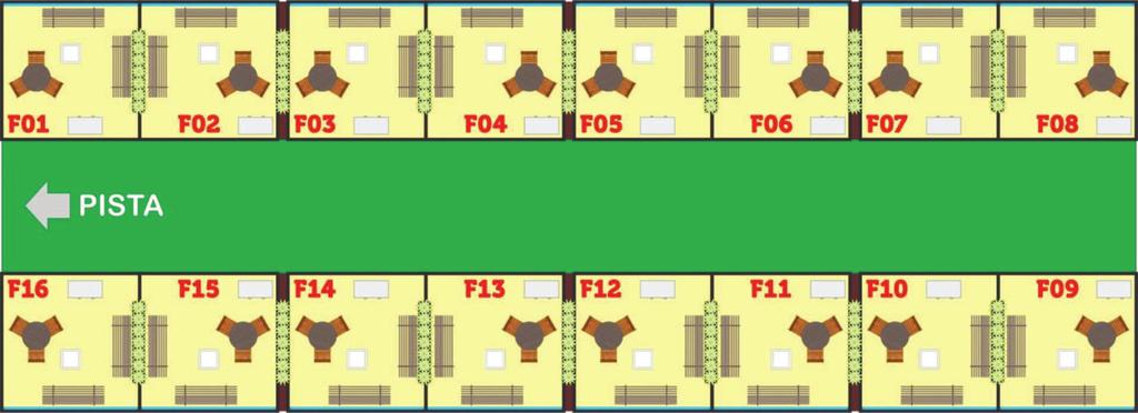 ALAMEDA DOS CRIADORES MAPA Expositores dos Stands (F1 a F4) terão direto