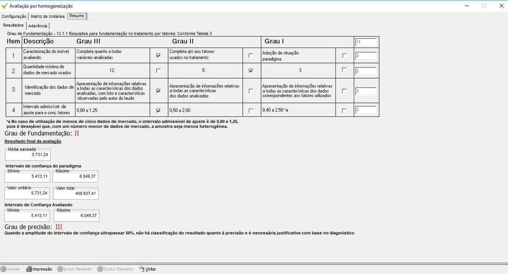 fls. 179 TABELA 3: QUADRO RESUMO 3.4 - Valor do Im