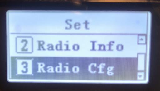 SET: RADIO CFG