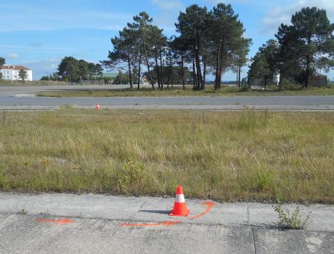 62m Retorno Situado na estrada periférica no interior da Base Aérea nº 5, 2,90m antes do portão