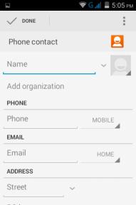 Selecione salvar seus contatos na conta do Google, no celular ou no cartão SIM.