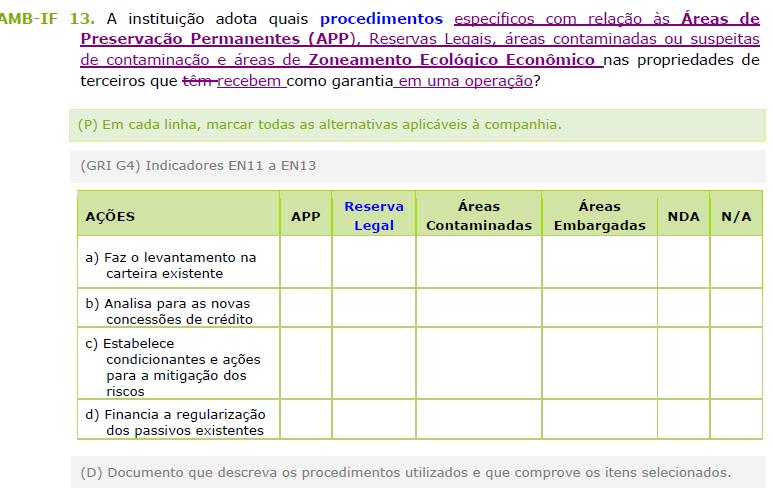 Propostas de ajustes no questionário 2017 Ajustar e excluir enunciados,