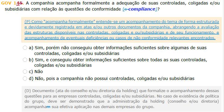 Propostas de ajustes no