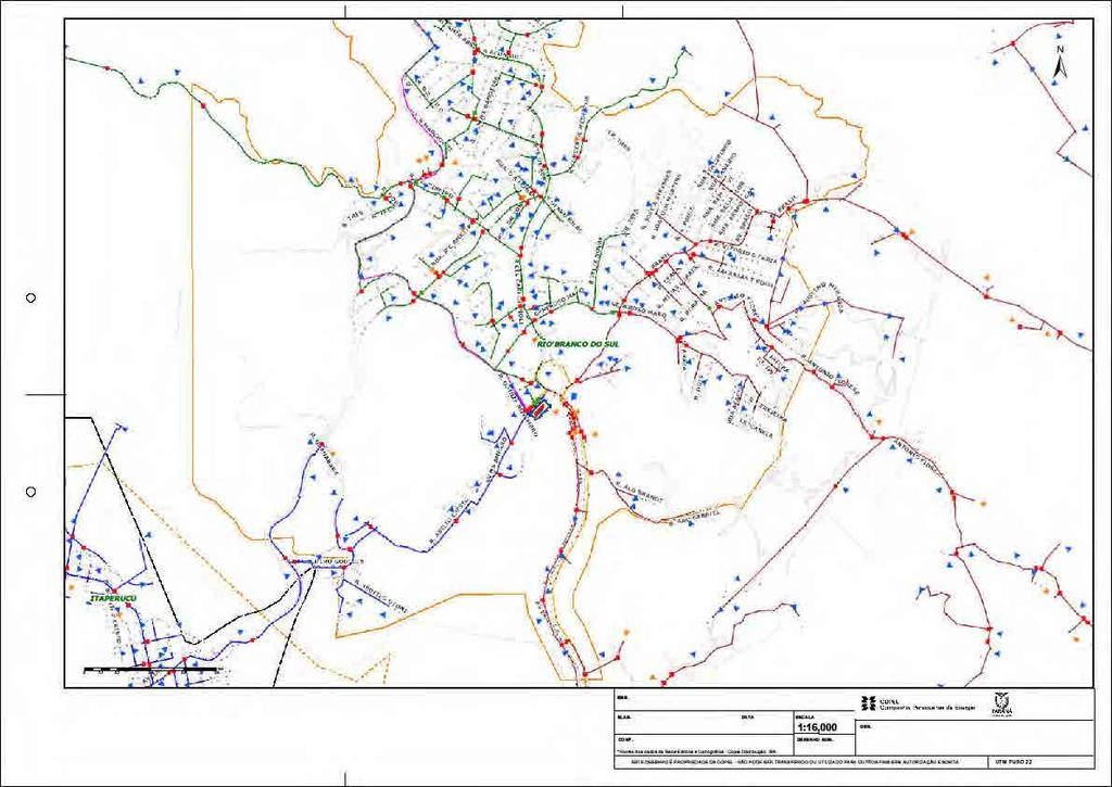Appendix 6-3 Typical Network Configuration in the Suburban Area (Rio Branco do Sul Substation in Rio Branco do Sul) Rio Branco