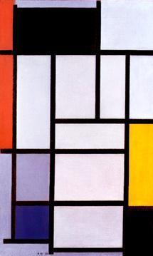 Mondrian (1872-1944): levou o uso de formas geométricas ao