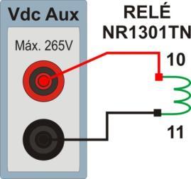 Sequência para testes do relé NARI-PCS902 no software Distanc 1. Conexão do relé ao CE-6006 No apêndice A-1 mostram-se as designações dos terminais do relé. 1.1 Fonte Auxiliar Ligue o positivo (borne vermelho) da Fonte Aux.