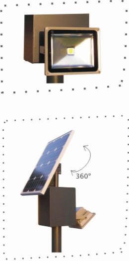 Dados Técnicos: ALTURA CORES DISPONÍVEIS MÓDULO FOTOVOLTAICO BATERIA S/ALIMENTAÇÃO LÂMPADAS LED