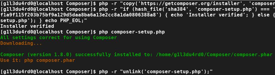 php');" php -r "if (hash_file('sha384', 'composer-setup.