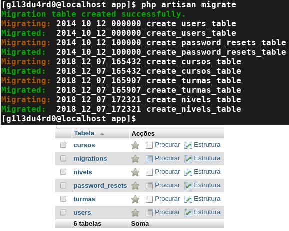 13. POVOANDO A TABELA NÍVEL VIA SEEDER database/seeds Editar/Adicionar ao arquivo: DatabaseSeeder.php DB::insert('INSERT INTO nivels(nome, 