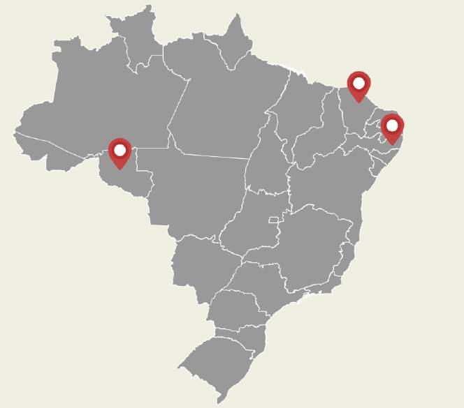 Em 2017, a NHR Brasil apoiou 9 projetos em 3 estados