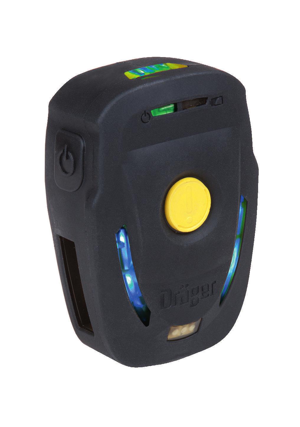 Dräger Bodyguard 1000 Dispositivo de advertência Projetado para proteção à vida ao alertar a equipe quando um usuário ﬁca imóvel ou em apuros, o Dräger Bodyguard 1000 emite sinais e alarmes claros e