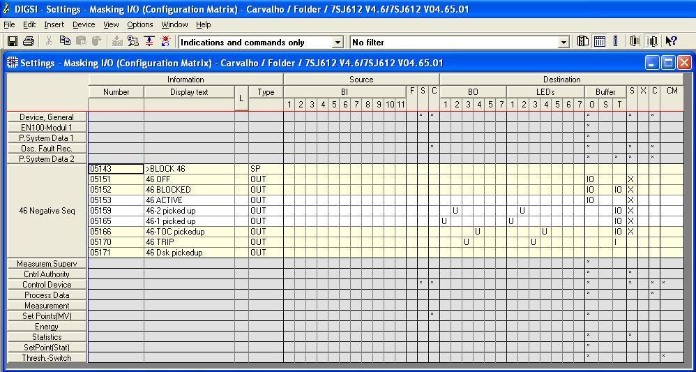 Deve ser usada a opção U que significa Unlatched, ou seja, o relé atua e no momento que cessa o problema, automaticamente retorna ao estado inicial da binária.