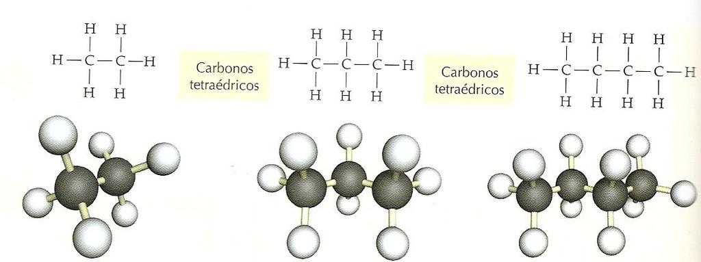 GEOMETRIA DOS ÁTOMOS DE CARBONO