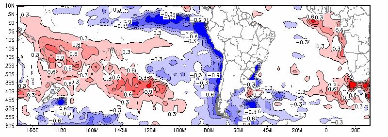 La Niña respectivamente para os meses de maio, junho, julho e agosto de