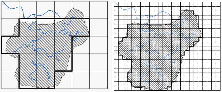 Matrizes Mais utilizado em hidrologia Denominação: MDE Resolução espacial do MDE 37 Figura