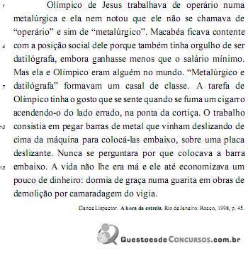 INSS (Superação) Português Prof. Carlos Zambeli 25. (CESPE 2014 MDIC) Tendo como referência o texto acima, julgue os itens que se seguem.