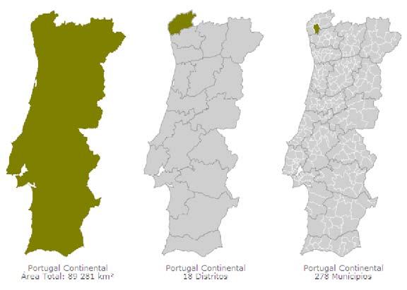 Enquadramento territorial Enquadramento geográfico O concelho de Ponte de Lima localiza se no Norte de Portugal, na Província do Minho e no Distrito de Viana do Castelo.