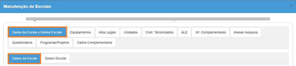As alterações/correções realizadas nessa aba devem ser homologadas pela Equipe SEE Nas