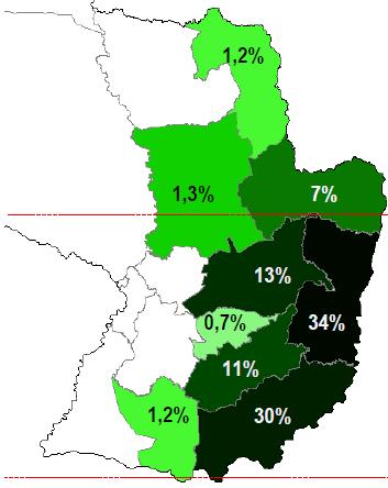 Paraguai 2016 :1.6 milhão de tons 2017 : Estimativa Ministro Agricultura Paraguaio : - 800 mil toneladas Estimativa COFCO - 680 mil toneladas 1.600.000 1.