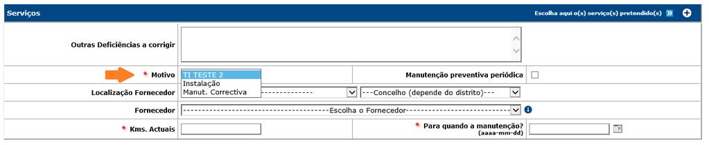 Dele, constam valores de preenchimento obrigatório referentes a viaturas VOP, VUP e pool que, caso sejam ultrapassados no serviço em questão, automaticamente requerem uma autorização do responsável