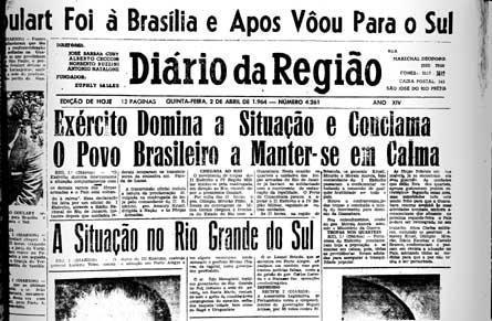 Castello Branco: a Ditadura envergonhada Manchete sobre o golpe militar de 1964. Élio Gaspari, importante jornalista brasileiro, deu novos adjetivos aos mandatos presidenciais dos militares.