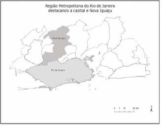 103 O município de Nova Iguaçu localiza-se no estado do Rio de Janeiro, a noroeste da capital, distando desta cerca de 28 km.