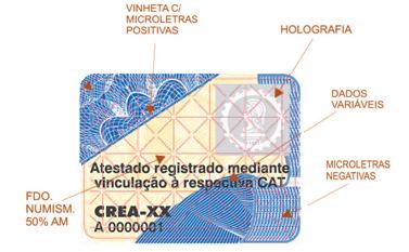 Caso seja apresentado requerimento de CAT com registro de atestado, cujo documento original ou cópia autenticada já apresente os selos de segurança, não deverão ser apostos novos selos, uma vez que o