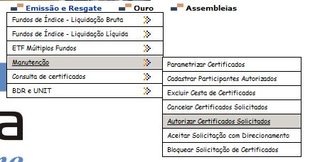 ETF Fluxo Operacional Aprovação de