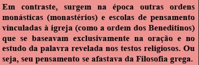 racionalismo até o surgimento da