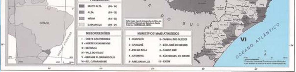 ) Atlas de Desastres Naturais do