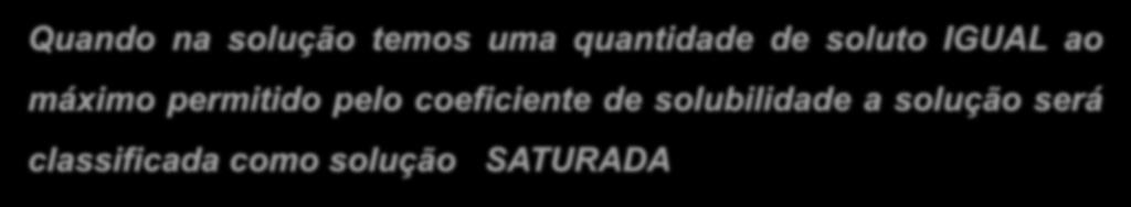 pelo coeficiente de solubilidade a