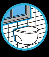 APLICAÇÕES: Selos sanitários em áreas de alta Humidade, tais como vedação à volta de banheiras, chuveiros, bacias e sanitas,cozinhas, etc.