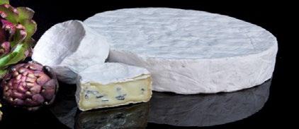 CAMEMBLEU O Camembleu é um queijo tipo Bleu de Bresse pertencente à família de queijos azuis, fabricados com leite de vaca.