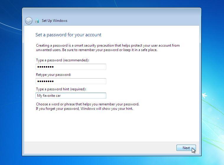 Passo 15 A tela "Digite sua chave de produto do Windows" será exibida.