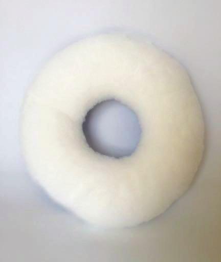 3015 Única Branco/Azul ALMOFADA ANTI-ESCARAS DONUT Almofada fabricada com a parte superior em tecido anti-escaras e