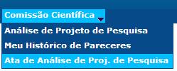 8 Aba Parecerista Ad hoc Esta aba só estará disponível para aquele professor que for indicado pelo Coordenador da CC da sua