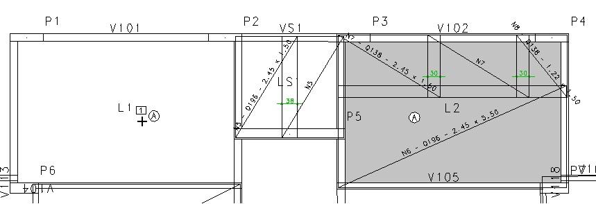 Comando: Replicar (duplicar) um detalhamento de telas Posicione o texto:clique B1 do mouse nos pontos Pt1 Repita este procedimento para as lajes L4 com a L3 usando a letra B e com as lajes LS1 com a