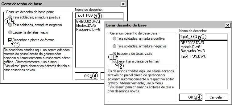 Não execute a geração dos desenhos de bases para o desenho TIPO1_NEG.