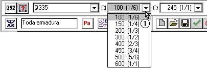 Comando: Armadura Inserção Inserir uma tela Posicione o bloco: <R> Recobrimento /revestimento (cm)?