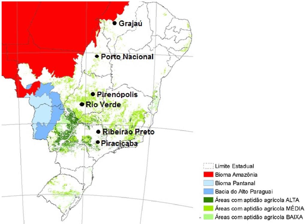 11 Figura 2 - Áreas de expansão do Zoneamento Agroecológico da cana-de-açúcar. Fonte: (MARIN; NASSIF, 2013). Adaptado de Manzatto et al. (2009) 2.