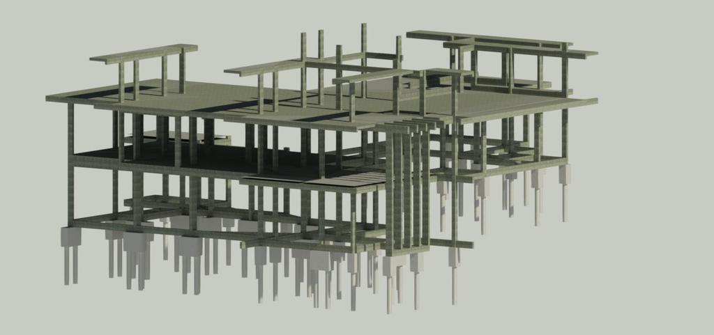 40 Figura 17: Modelo Estrutural (Vista 3D) Fonte: Autoria própria - Extraído do software Revit Structure (2017) Figura 18: Modelo Estrutural (Vista