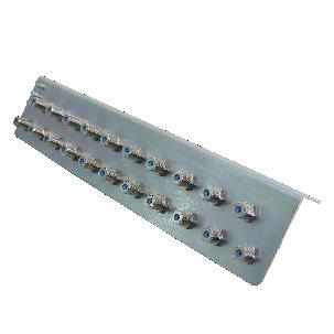 Conectores F 222x61x40mm 401108 Chassis para RG-CC CATV, 21 Conectores F