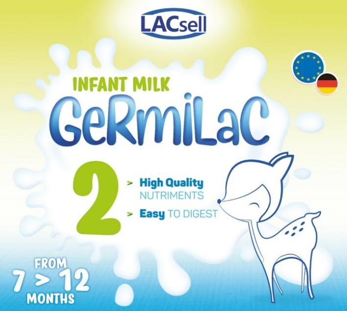 GERMILAC 2 GERMILAC 2 - de 7 a 12 meses O GERMILAC 2 é um leite em pó saudável para bebes após 6 meses.