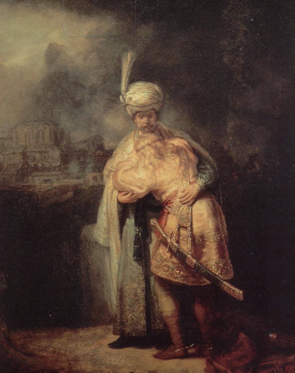 Rembrandt A reconciiação de David e
