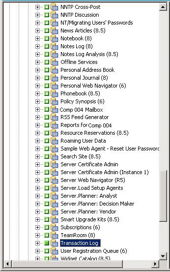 Backup de dados 3. Clique no servidor Lotus Domino que inclui o banco de dados do qual deseja fazer backup.